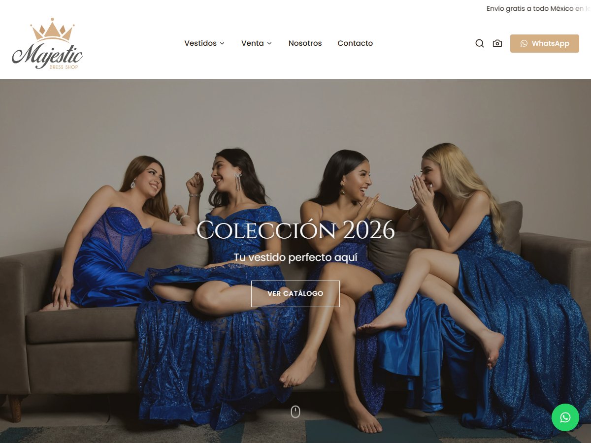 Majestic Dress Shop — Tienda online hecha por eBaq